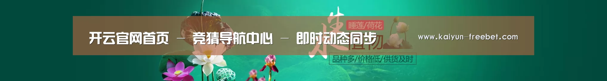 鲜花水草花卉网站模板