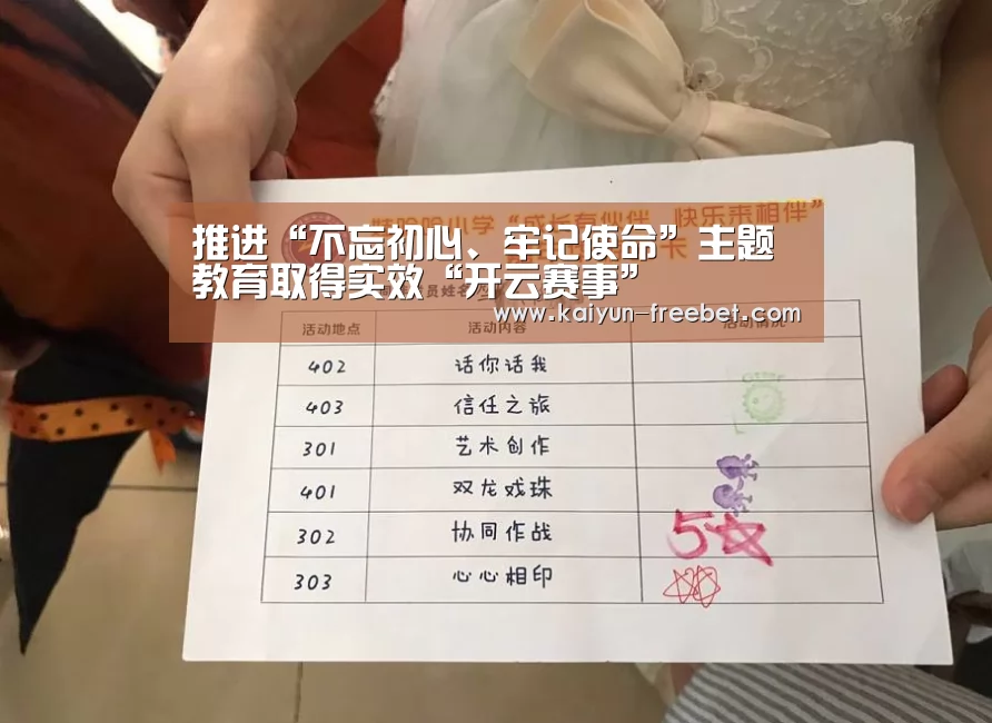 推进“不忘初心、牢记使命”主题教育取得实效“开云赛事”(图2) 开云赛程